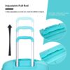 Expandable Hardshell Suitcase Double Spinner Wheels Pp Luggage Sets Lightweight Durable Suitcase With Tsa Lock, 3 Piece Set (20/24/28) - Lake Blue - Image 5