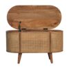 Larrisa - Rounded Lid Up Blanket Box - Oak - Image 8
