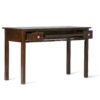 Avalon - Writing Office Desk - Dark Tobacco Brown - Image 2