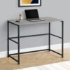 Computer Desk, Home Office, Laptop, Left, Right Set-Up, Storage Drawers, Work, Contemporary Modern - Gray - Image 4