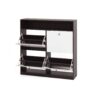 Modern Freestanding Shoe Storage Cabinet With 4 Flip Drawers - Walnut - Image 14