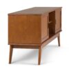 Draper - Mid Century Low TV Media Stand - Teak Brown - Image 5