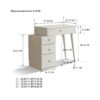 Table Dresser Without Mirror, Compact Dresser Accessories Storage Drawer - White - Image 9