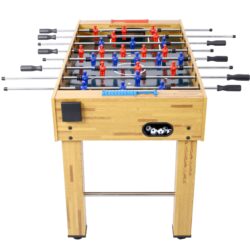 Hurricane - Foosball Table For Family Game Rooms With Light Cherry And Free Accessories - Brown