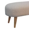 Boucle Hallway Bench - Cream - Image 7