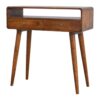 Curved Console Table - Chestnut - Image 3