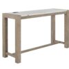 Vanilla - Real Marble Sofa Table With Power And 3 Stools - Beige / Natural - Image 8