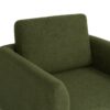 360° Modern Swivel Accent Chair Round Armchair, Thick Padded Single Lounge Sofa Upholstered Comfy - Green - Image 7