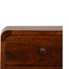 Mini Curved Nightstand - Beige Brown - Image 4