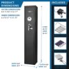 1 83 Cu Ft Biometric Rifle Safe - Black - Image 7