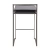 Fuji - Industrial Stackable Counter Stool (Set of 3) - Black - Image 5