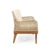 Hueber - Outdoor And Rope 4 Seater Chat Set With Cushions - Teak - Image 18