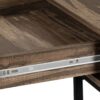 Computer Desk For Home Office, Laptop, Storage Drawers, Contemporary Versatile Placement - Brown - Image 7