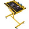 Adjustable Work Table With Drawer - Yellow / Black - Image 5