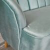 Insightful Channel Tufted Upholstered Accent Chair With Wood Legs - Blue - Image 9