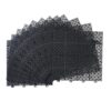 Interlocking Deck Tiles Plastic Waterproof Outdoor All Weather Anti-Slip Bathroom Shower Balcony Porch Strong Weight Capacity Upto 6613 Lbs, Rosette Pattern Pack Of 12 - Black - Image 22