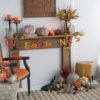 Knite Pumpkin Ornament Decor For Holiday Harvest Festival Fall Festival & Thanksgiving (Set of 2) - White / Gray - Image 12