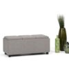 Avalon - Storage Ottoman - Cloud Gray - Image 9