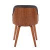 Bacci - Mid-Century Modern Dining / Chair - Walnut / Black - Image 4