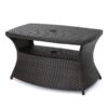 Berkeley - Chaise Lounge Side Table Outdoor Polyethylene Wicker - Brown Multi - Image 11