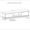 Banting - Low TV Stand - Walnut Brown - Image 13