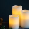 LED Candles With Remote Timer (Set of 3) - Ivory - Image 5