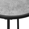 Accent Table, Side, Round Contemporary And Modern - Gray - Image 6