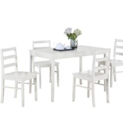 Lavinia - Dining Set (Set of 5) - White
