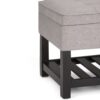 Cosmopolitan - Storage Ottoman Bench With Open Bottom - Cloud Gray - Image 9