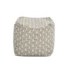 Pouf Luxury Oversized Bean Bag Cube Ottoman - Apollo Bust Gold / Cream Embroidery - Image 2