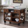 Kailey - Kitchen Cart - Antique Oak - Image 4