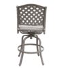 Cast Aluminum Bar Stool With Cushion (Set of 2) - Gray - Image 6