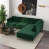 Brooke - Sectional Sofa Right Facing - Green - Image 9