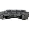 Home Theater Seating Manual Recliner With Cup Holder, Hide - Away Storage Reclining Sofa For Living Room, Home Theater - Gray - Image 7