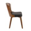 Bocello - Mid-Century Chair - Walnut / Black - Image 2