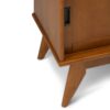 Draper - Mid Century Tall TV Media Stand - Teak Brown - Image 4