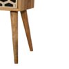 Inlay - Mini Bone Bedside Table - Brown Oak - Image 8