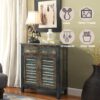 Glancio - Anqtique Console Cabinet - Oak - Image 4
