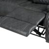 Home Theater Seating Manual Recliner With Cup Holder, Hide - Away Storage Reclining Sofa For Living Room, Home Theater - Gray - Image 21