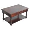 Turned Legs Console Table - Brown - Image 3