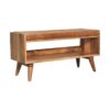Bench With Leather Seatpad - Oak - Image 5