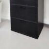 Oliver - 4 Drawer Jumbo Chest With Weathered And Full Extension Slides - Black - Image 5