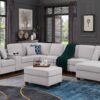 Eric - 9 Piece Upholstered Sectional With Ottoman - Light Gray - Image 8