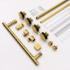 Frameless Single Sliding Shower Door With Bypass Design And 5 / 16" Clear Tempered Glass - Brushed Gold - Image 12