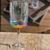 Leadingware Rainbow Diamond Plastic Wine Glasses (Set of 4), Unbreakable Bpa Free Acrylic, 16Oz - Clear - Image 5