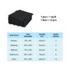Interlocking Deck Tiles Plastic Waterproof Outdoor All Weather Anti-Slip Bathroom Shower Balcony Porch Strong Weight Capacity Upto 6613 Lbs, Rosette Pattern Pack Of 12 - Black - Image 12