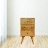 Nordic Style 4 Drawer Multi Nightstand - Oak - Image 10