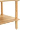 Modern 2 Tier Coffee Table For Living Room Furniture, Rectangular Center Table With Open Storage Shelf, Rounded Rubberwood Legs, Stable And Durable - Burly Wood - Image 13