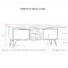 Hunter - TV Media Stand - Walnut Veneer - Image 2