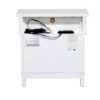 Coastal 3 Drawer Nightstand - White - Image 4